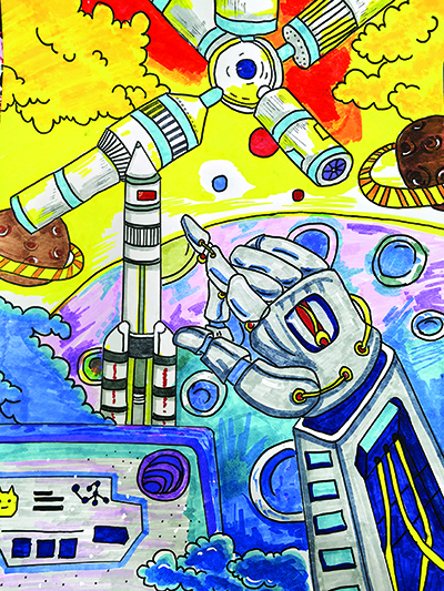 心怀国防梦 强国我担当 ——太原市迎泽区第三实验小学国防科技主题绘画作品选登